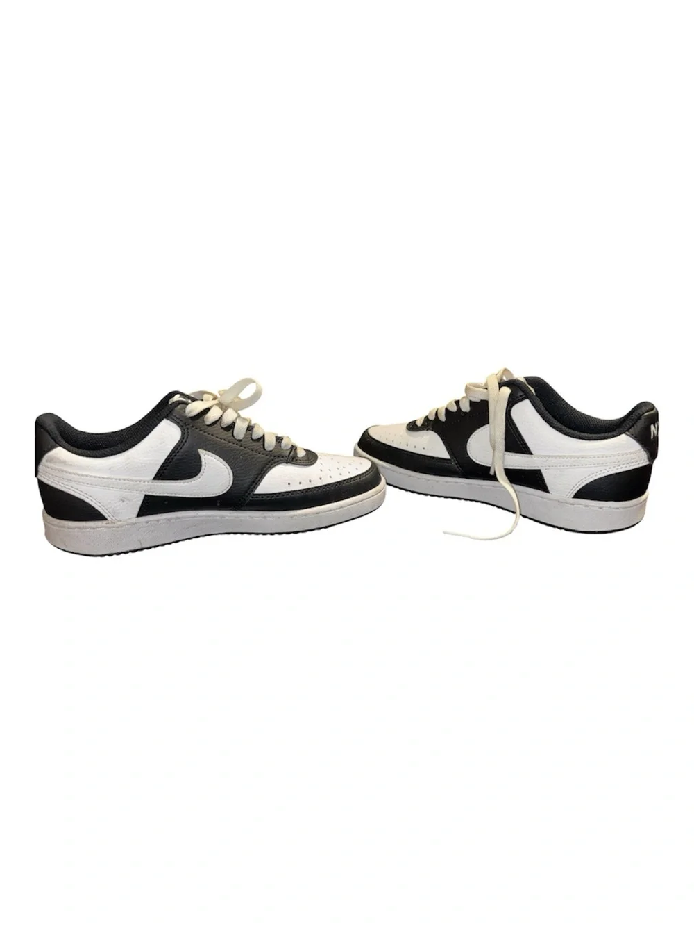 Nike Court Vision Low Black/White Sneakers | Women's Size 8